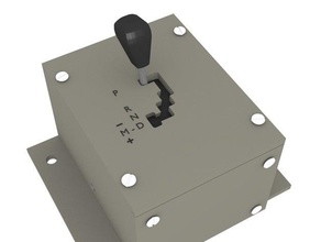 Automatik-Getriebe-Selektor mechanisch ist - Spielzeug Getriebe Wahlhebel shifter 3d print model - Mito3D