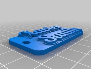 xavier sant&iacuten llavero llaveros personalizado 3d print model - Mito3D