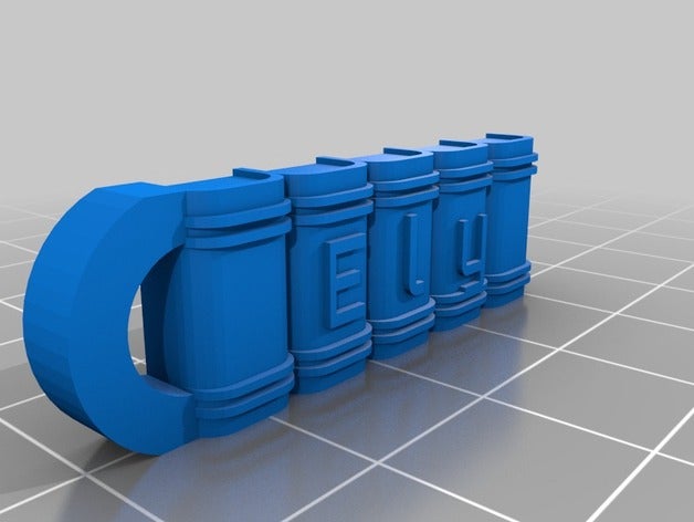 ely llavero llaveros personalizado 3D print model - Mito3D