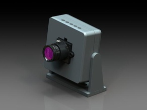 boîtier de la caméra l'électronique 157x157 38x38 ccd vidéosurveillance pcb c4-1 sécurité sony 3d print model - Mito3D