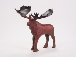 moose decor alberta animal antlers canada christmas decoration ornament majestic rack yeg 3d print model - Mito3D