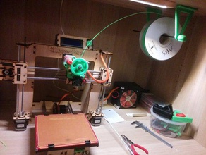simple easy filament spool holder 3d printer accessories filament-spool mount stand 3d print model - Mito3D