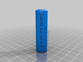battery pun gag gift prank other aa joke 3d print model - Mito3D