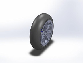 35 mm 12mm rc roue pneu des véhicules roues 3d print model - Mito3D