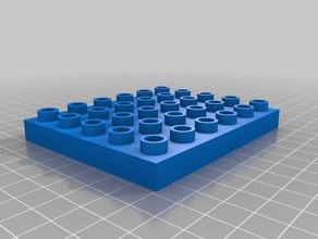 5x6 duplo lego-compatible brick construction toys customized 3d print model - Mito3D