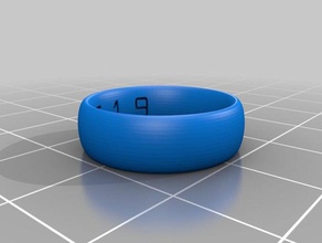 t19 anel do poder 55 anéis personalizado 3d print model - Mito3D