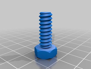 mi personalizados tuerca trabajo tornillo arandela roscada varilla de fábrica partes 3d print model - Mito3D