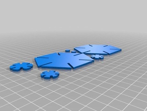 tie fighter lazer re-mix 3d yazıcı kesti etkileşimli sanat 3d print model - Mito3D
