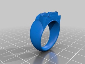 darth vader anneau de sommet simplifié anneaux 3d print model - Mito3D