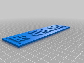 no junk mail 3d printing sign 3d print model - Mito3D