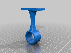 flange mount Handtuchhalter Halter Bad 3d print model - Mito3D