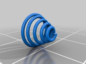 heavy conical spring other 3d print model - Mito3D