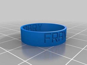 anello francy anelli personalizzato 3d print model - Mito3D