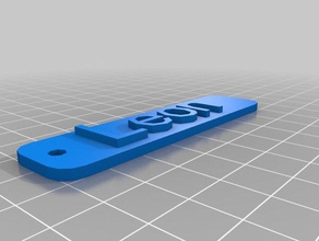 p&oumlsl leon namensschild 3d la impresión personalizado 3d print model - Mito3D