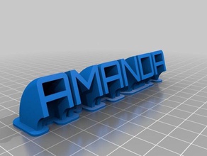 özel süpürme adı tabağımı ofis 3d print model - Mito3D
