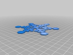 my customized snowflake interactive art 3d print model - Mito3D