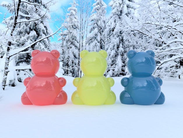 kawaii bear vol01 christmas gift animals 3D print model - Mito3D
