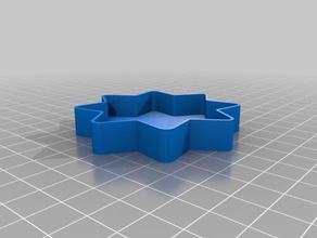 8-Punkt-Runde Sterne Container angepasst 3d print model - Mito3D