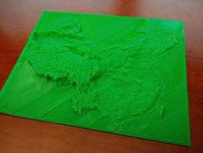 china topographic map other 3d elevation topography 3d print model - Mito3D