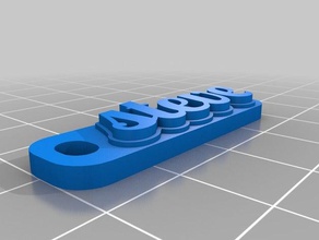 meine angepasste multiline-tag Schlüsselanhänger 3d print model - Mito3D