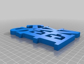 meine angepasste variable Wort Skulptur Skulpturen 3d print model - Mito3D