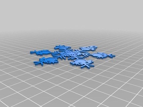 snowflake deirdre interactive art customized 3d print model - Mito3D