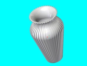 slim vase household flower pot rose 3d print model - Mito3D