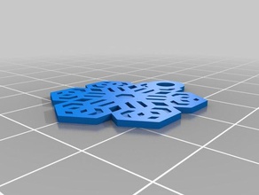 snowflake deirdre 2 interactive art customized 3d print model - Mito3D