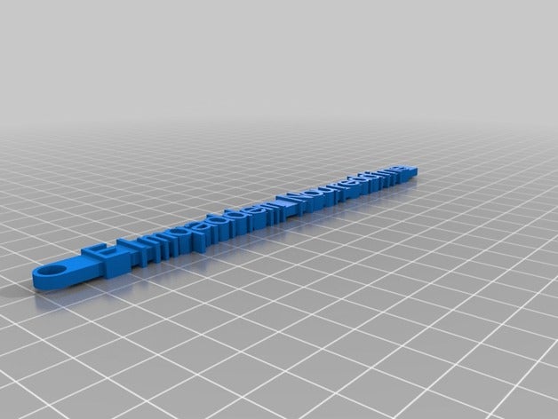 elmqaddem-message trousseau de clés l'organisation personnalisé 3D print model - Mito3D