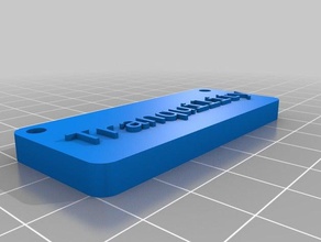 tranquility name tag signs logos customized 3d print model - Mito3D