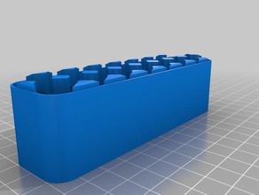 2x8 aa özelleştirilmiş Pil Kutusu popomu kaplar 3d print model - Mito3D