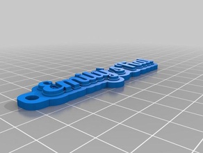 emilys fiat llaveros personalizado 3d print model - Mito3D