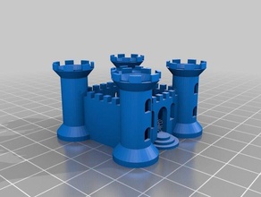 usace united states army corps engineers 3d logo buildings structures castle sand 3d print model - Mito3D