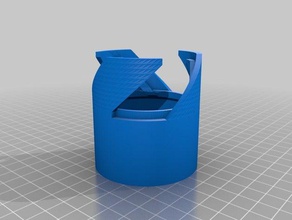 kurz angepasste Blütenblatt Schraube box Container 3d print model - Mito3D