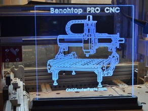 benchtop pro cnc 3d sign other acrylic machine router parts edge-lit edge lit 3d print model - Mito3D
