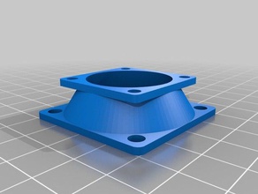 30mm 40mm fan cone adapter 3d printing customized 3d print model - Mito3D