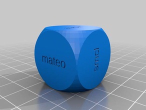 smcl dice learning customized 3d print model - Mito3D