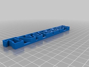 meine angepasste text-Speicher Skulpturen 3d print model - Mito3D