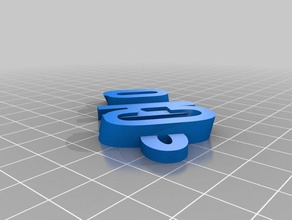 il mio personalizzato iamburnys v2text nome keyfob portachiavi organizzazione 3d print model - Mito3D