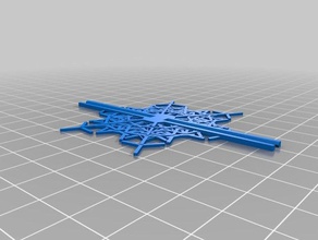 my customized blizzard mailable snowflake ornaments kickstarter decor 3d print model - Mito3D