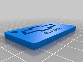 Anahtarlık etiketler Otomotiv 3d print model - Mito3D