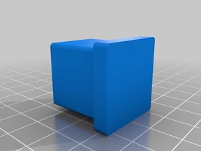 square end cap Flansch andere 3d print model - Mito3D