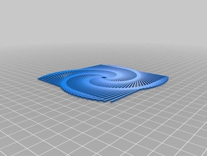 my customized turtle spiral generator 2d art 3d print model - Mito3D