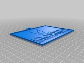 mi llavero 2d art personalizado 3d print model - Mito3D