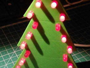 árvore de natal led interativo a arte circuito 3d print model - Mito3D