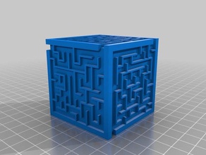 mon personnalisés aléatoire maze cube générateur de pure openscad les jouets jeux 3d print model - Mito3D