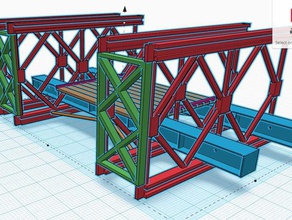modular bailey bridge v01a buildings structures 3d print model - Mito3D