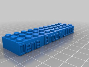 dena lego block costruzione i giocattoli personalizzato 3d print model - Mito3D