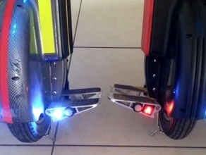 pedal insert led lights gotway unicycle electronics 3d print model - Mito3D