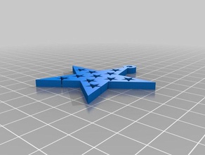 meu extravagante personalizada ponto 5 estrelas matemática arte 3d print model - Mito3D